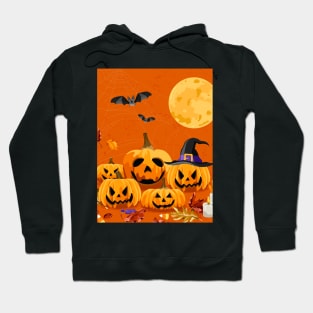 Autumn Pumpkin Midnight Hoodie